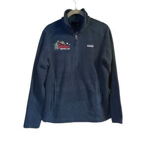 Patagonia Synchilla Women’s S Navy 1/4 Zip Fleece Big John’s Christmas Tree